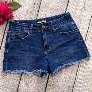 b1 -- LEGEND blue cut off women's casual denim shorts LARGE